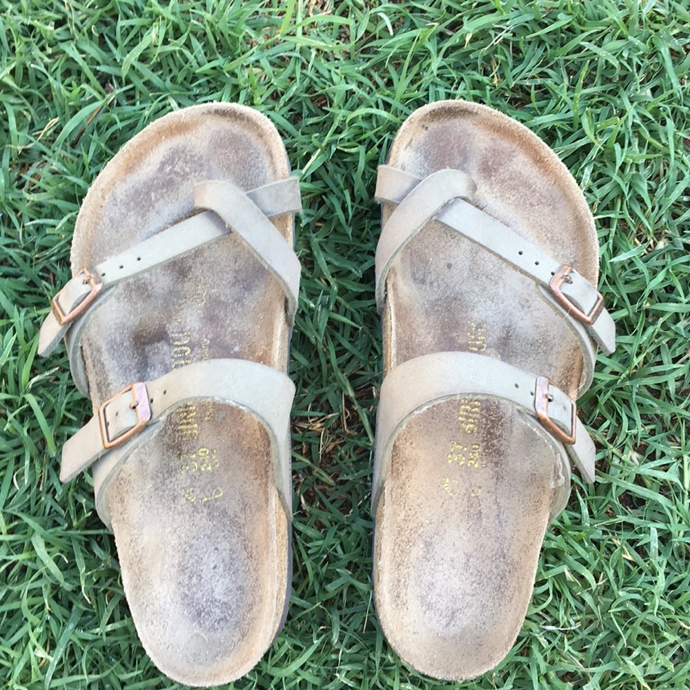 Birkenstocks Mayari Birko-Flor/Mocca-Nubuck